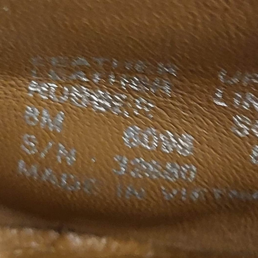 Tory Burch Minnie Royal Tan Leather Travel Ballet Flats‎ Size 8M - Picture 12 of 13